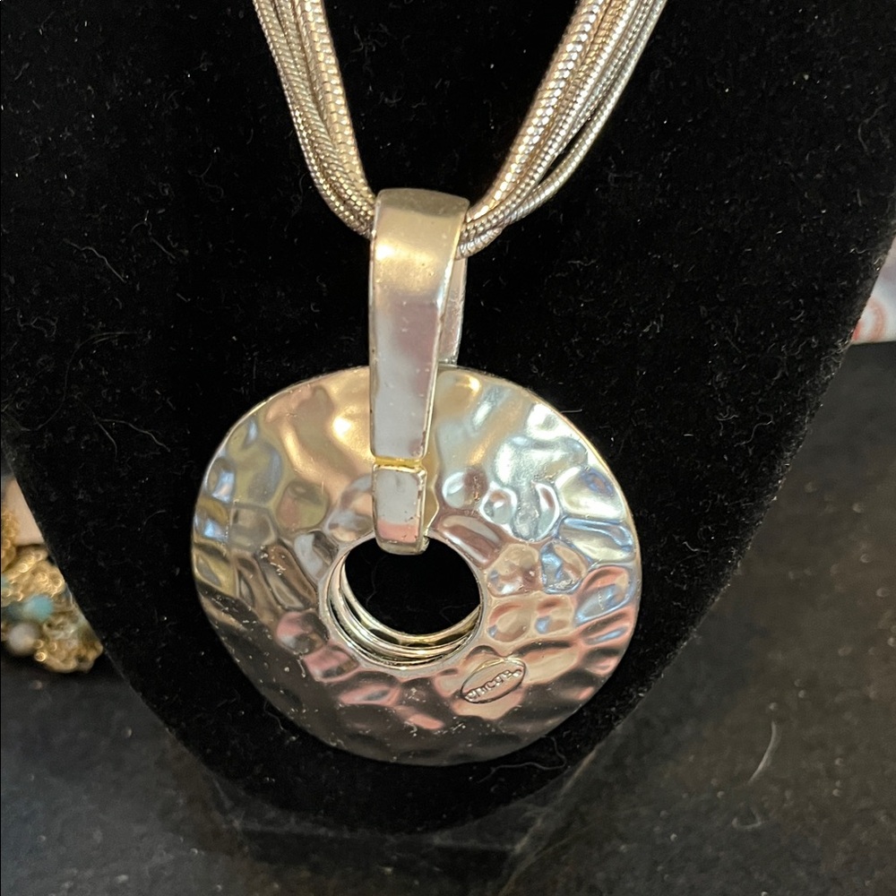 Chico’s Silver Pendant Necklace